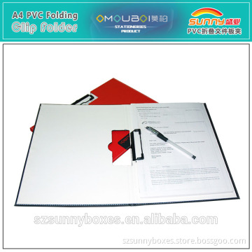 School Stationery A4 Metal Clip Board File Folder With Hanging Hook